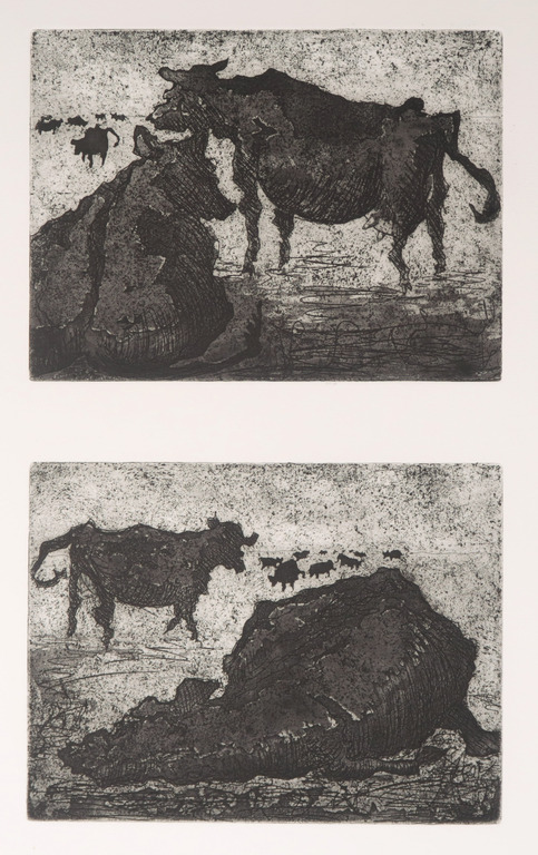 Jo Gaebler: Ets en aquatint, Koeien  kopen? Bied vanaf 35!