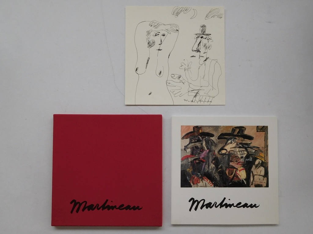 Anton Martineau, Originele pentekening met catalogus in linnen cassette, 1991 verkocht voor € 110!