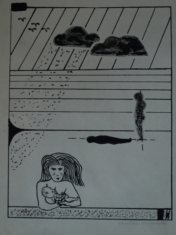 Charlotte Mutsaers : Tekening – Vrouw met baby – gesigneerd  kopen? Bied vanaf 1!