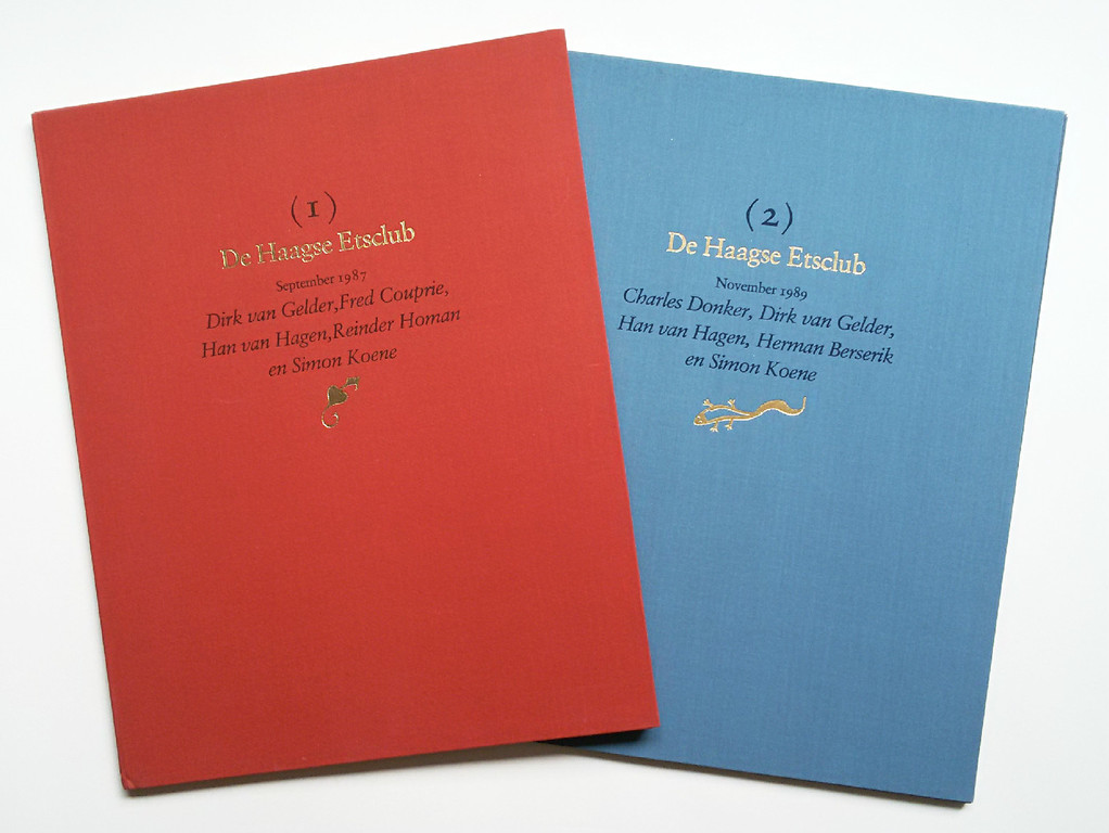 Haagse Etsclub - Grafiekmappen 1 & 2 met o.a. Donker, Berserik en Homan verkocht voor € 950!