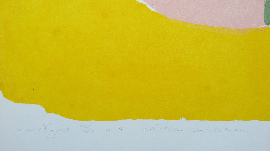 Adriaan Engelman - Abstracte compositie, monotype kopen? Bied vanaf 75!