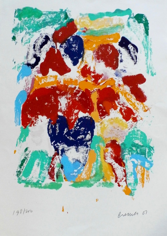 Jan Cremer - Zeefdruk: Tulips - 2001 - Groot! kopen? Bied vanaf 375!