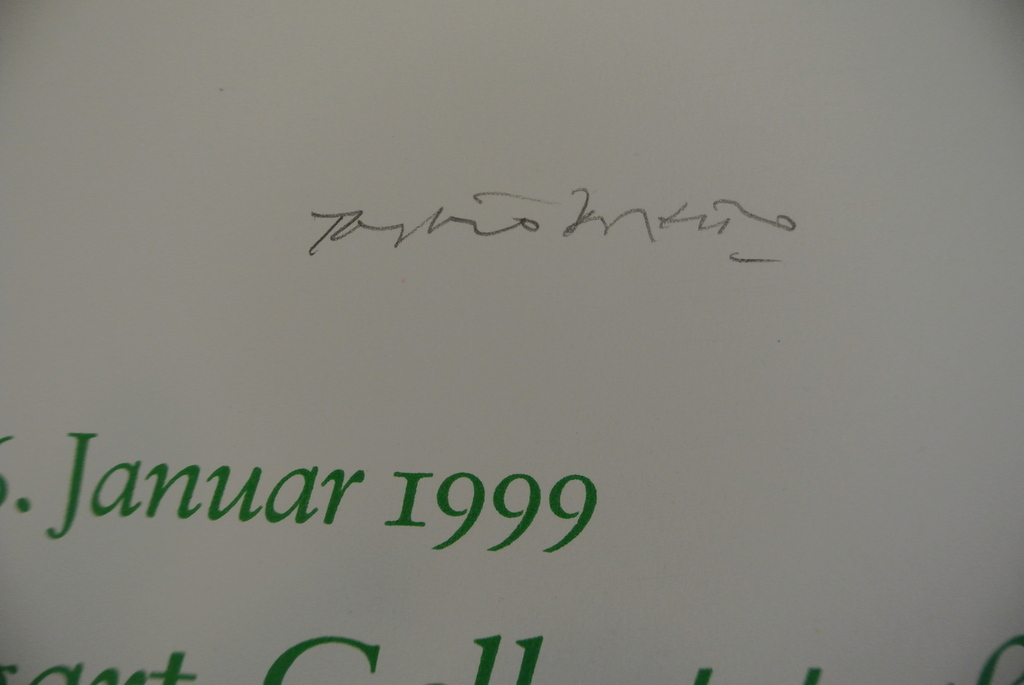 PIERO DORAZIO -Trigon- Handgesigneerd affiche. 1998. Beperkte oplage. kopen? Bied vanaf 87!