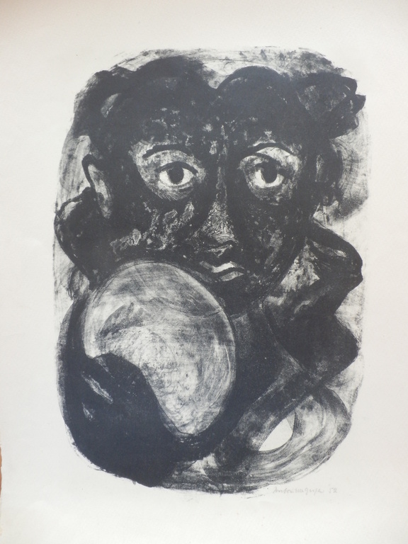 ANTOINETTE GISPEN  LITHO Uit 1952 Handgesigneerd kopen? Bied vanaf 15!