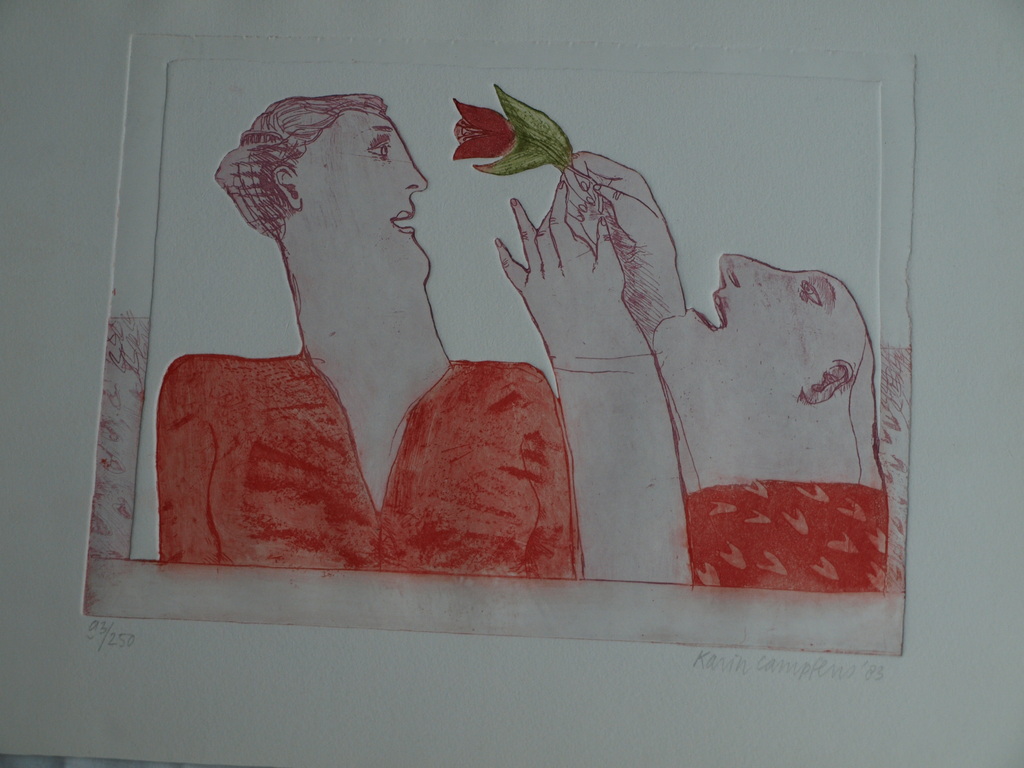 Karin Campfens : Ets, De tulp - 1983 kopen? Bied vanaf 20!