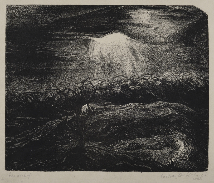 Aart van Dobbenburgh: Litho - Landschap - 1922 verkocht voor € 55!