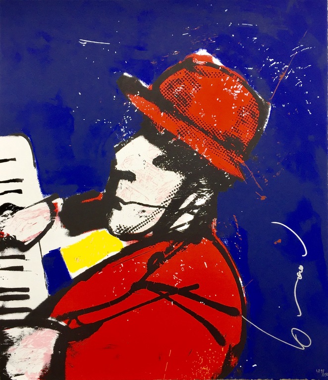 Herman Brood - Originele Handgesigneerde Zeefdruk: "Ik 2000" kopen? Bied vanaf 1!