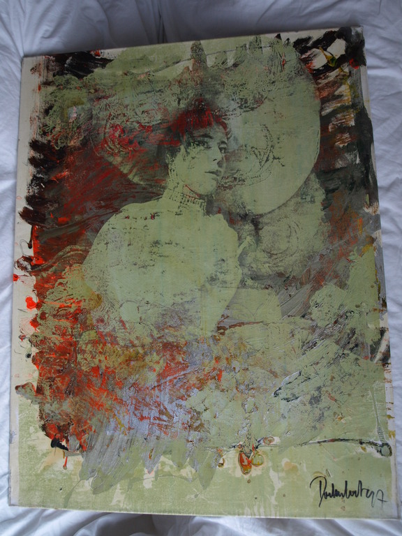 Peter Donkersloot : olieverf en monoprint op linnen - Sophia Loren - 1997 kopen? Bied vanaf 1!