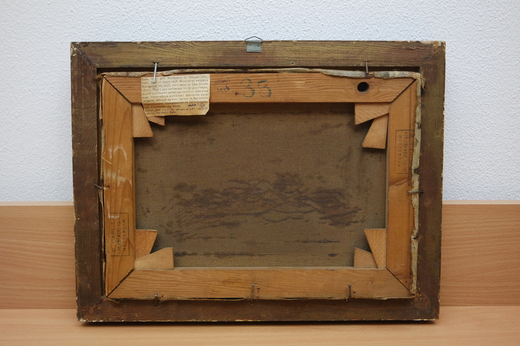 Jan Sirks (1885-1938) - olieverf op doek - hooimijt kopen? Bied vanaf 175!