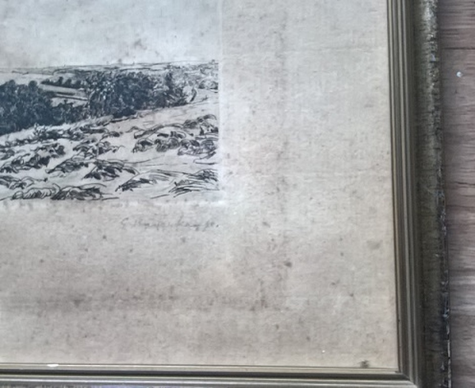 G Haverkamp, etsje, landschap kopen? Bied vanaf 5!