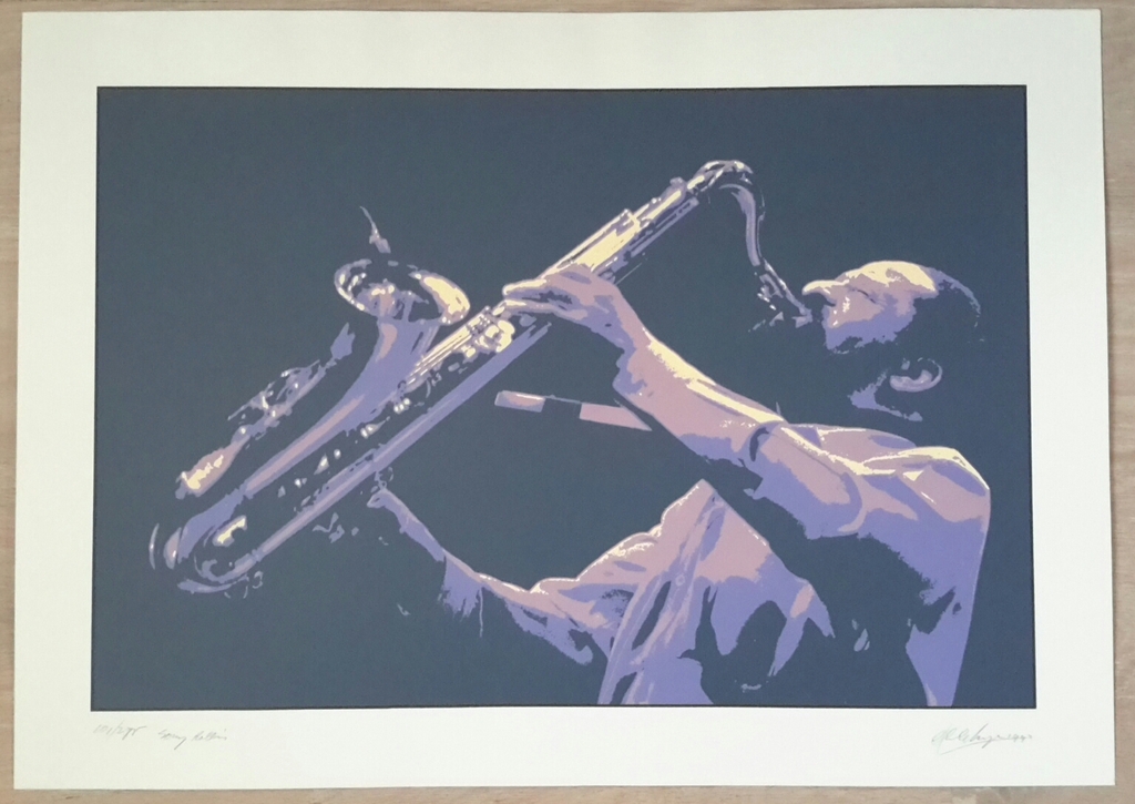 Anko C. Wieringa, zeefdruk Sonny Rollins kopen? Bied vanaf 10!