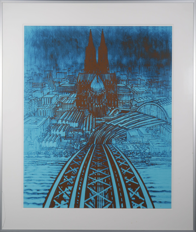 Jeroen Henneman: Zeefdruk, Keulen - Ingelijst kopen? Bied vanaf 80!