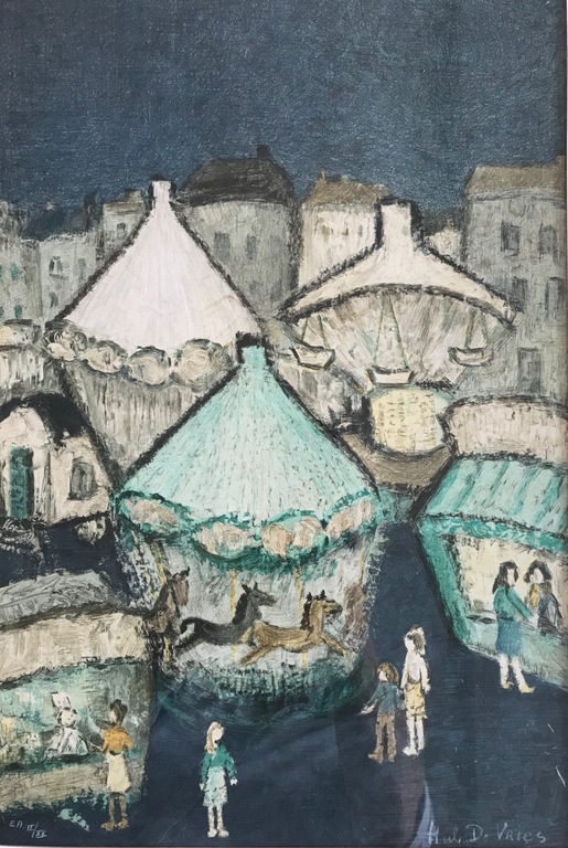 Hubert De Vries - prachtige litho - Getekend en genummerd kopen? Bied vanaf 1!