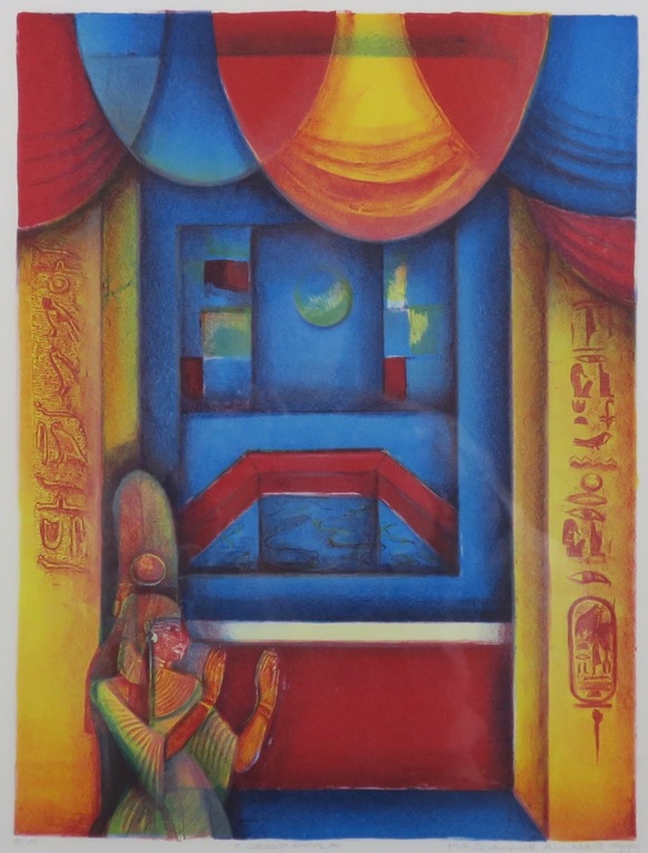 Marianne Aulman: Litho, Cleopatra - Ingelijst kopen? Bied vanaf 20!