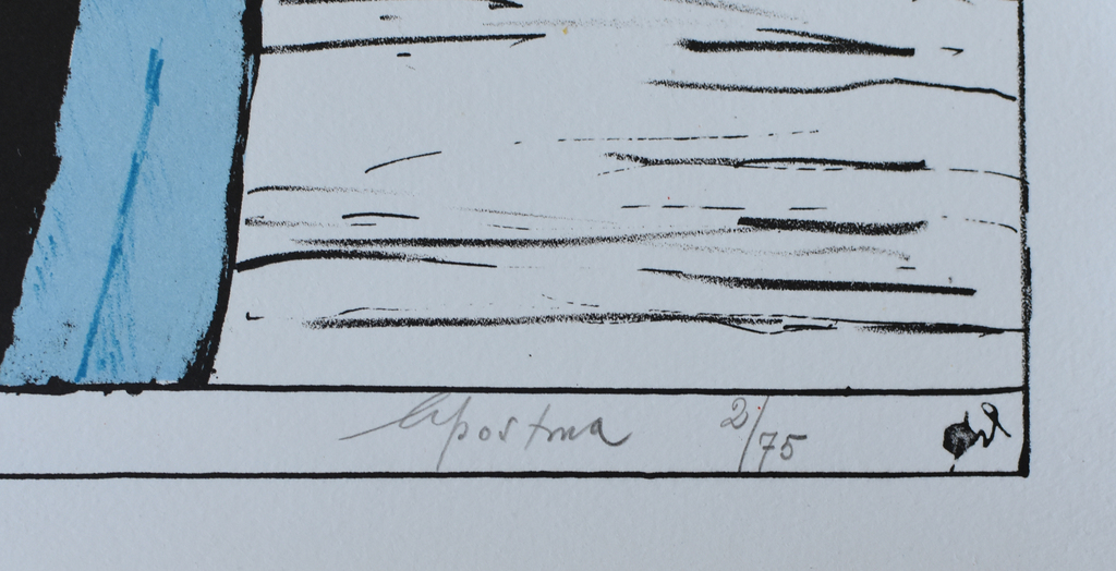 Hannes Postma # code:3x2 # litho, oplage 75, genummerd gesigneerd kopen? Bied vanaf 75!