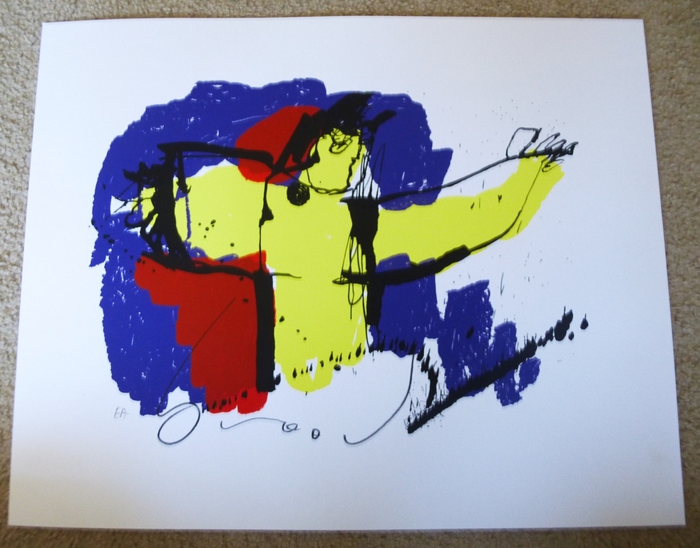 Herman Brood, zeefdruk: de gezegende, handgesigneerd, E.A. kopen? Bied vanaf 200!