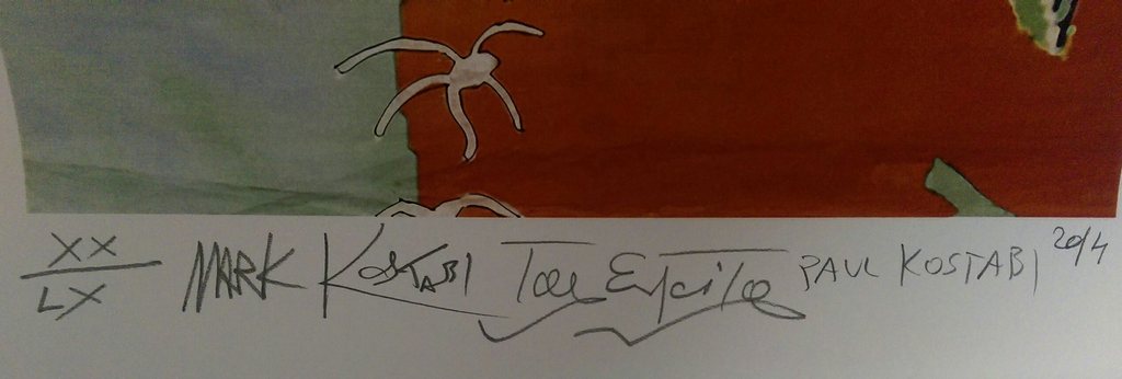 Mark Kostabi-Tony Esposito - Paul Kostabi - Giclee - 2014  kopen? Bied vanaf 90!