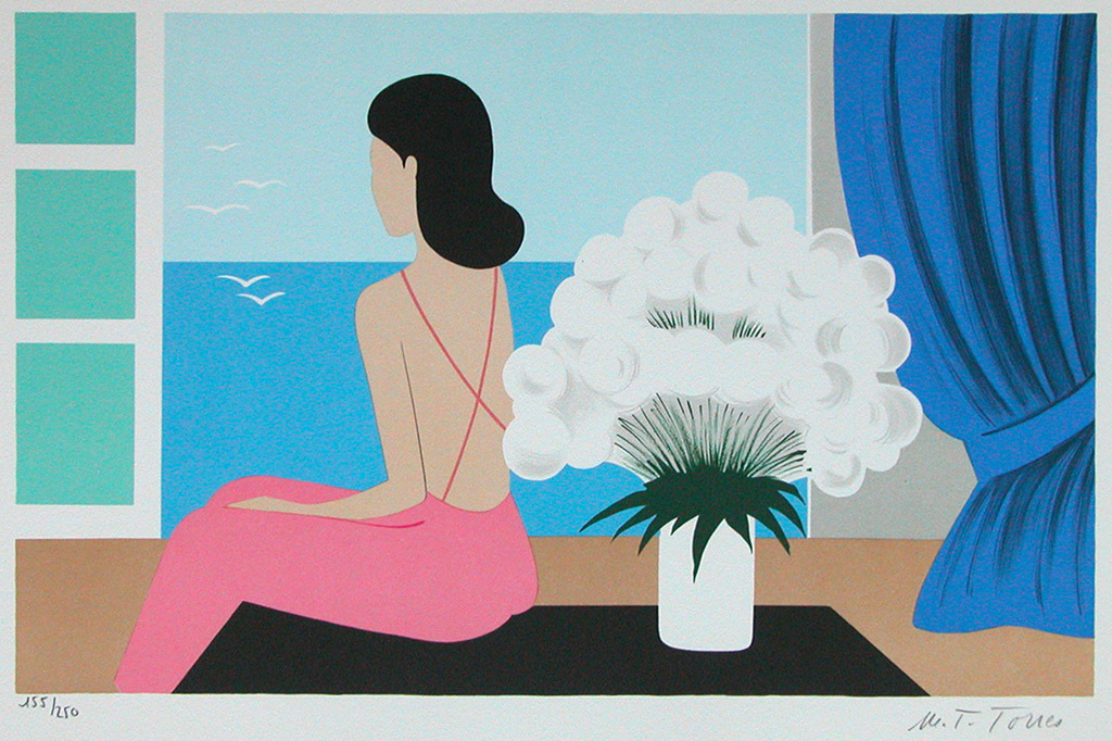 Maria Teresa Torres, originele litho ‘La reveuse’, handgesigneerd  kopen? Bied vanaf 45!