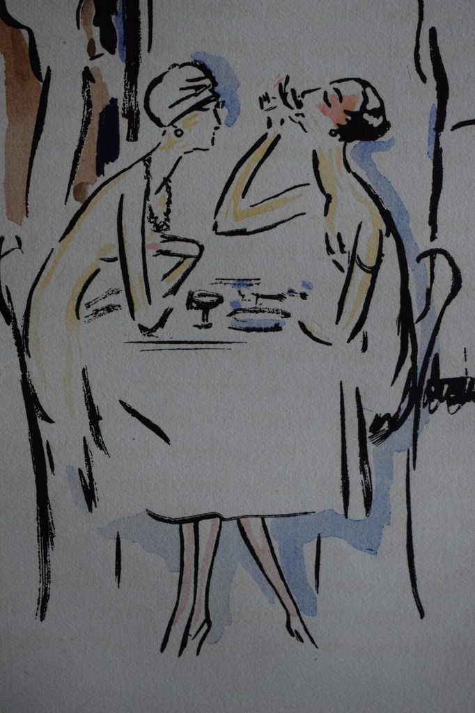 Kees van Dongen - Pochoir La Garconne  - Het Diner kopen? Bied vanaf 275!