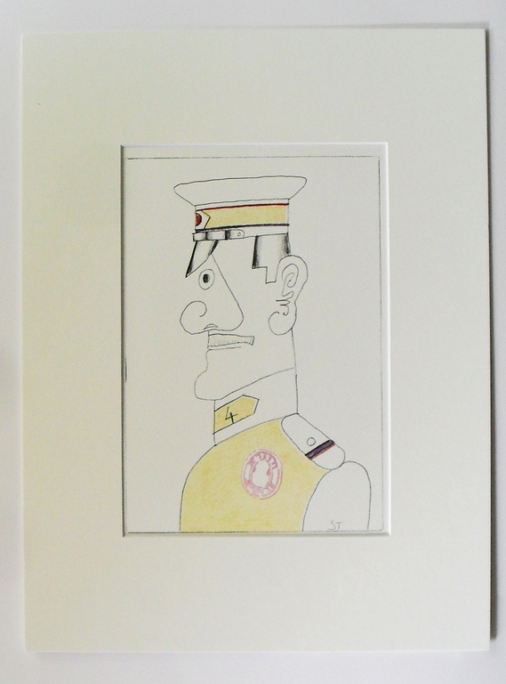 Saul Steinberg - All except you - litho uit 1983 - monogram in druk kopen? Bied vanaf 25!