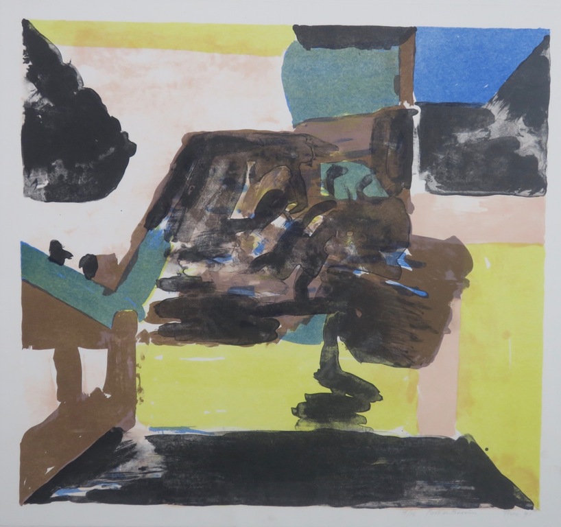 Theo Elfrink: Litho, Port en Bessin II - Ingelijst  kopen? Bied vanaf 20!