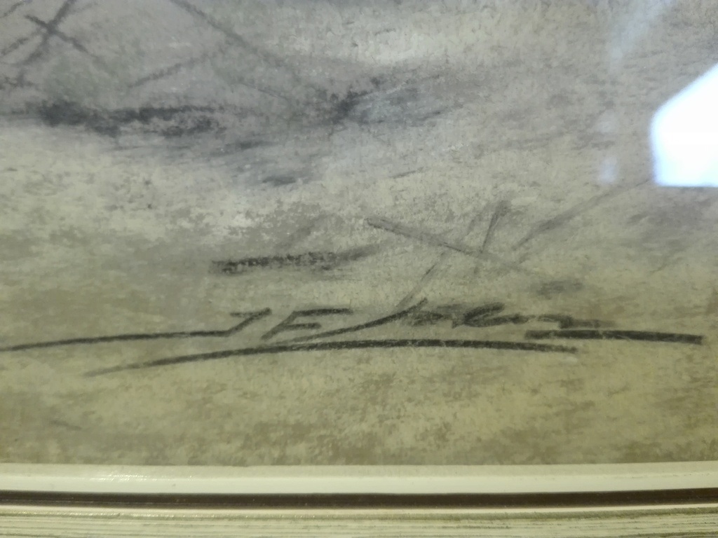 Gesigneerde krijttekening, strand & zeegezicht, onbekende kunstenaar kopen? Bied vanaf 1!