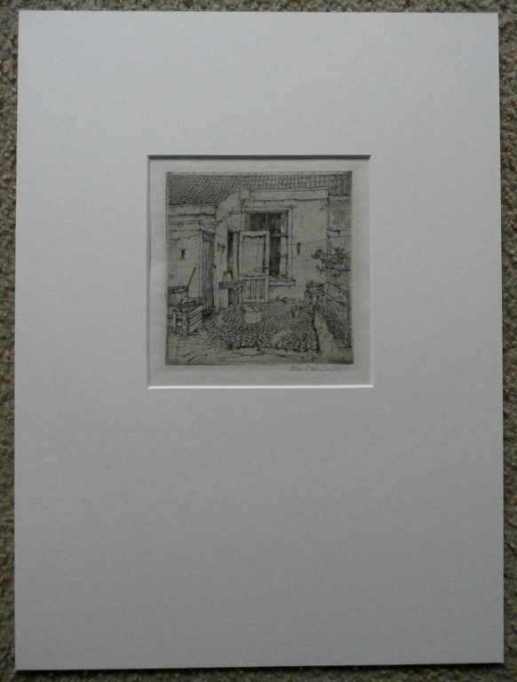 Arend Hendriks - ets: Achtertuintje kopen? Bied vanaf 45!