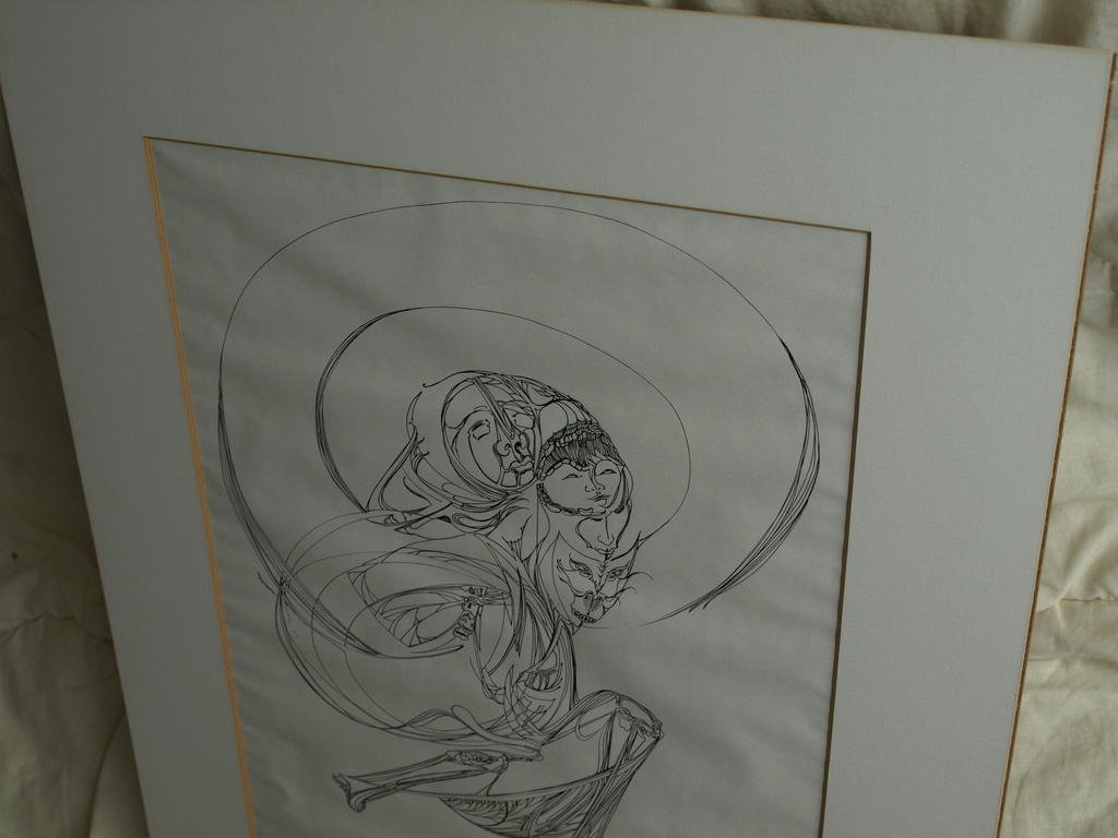 Onduidelijke signatuur : Pentekening – Zonder titel – 1980  kopen? Bied vanaf 1!