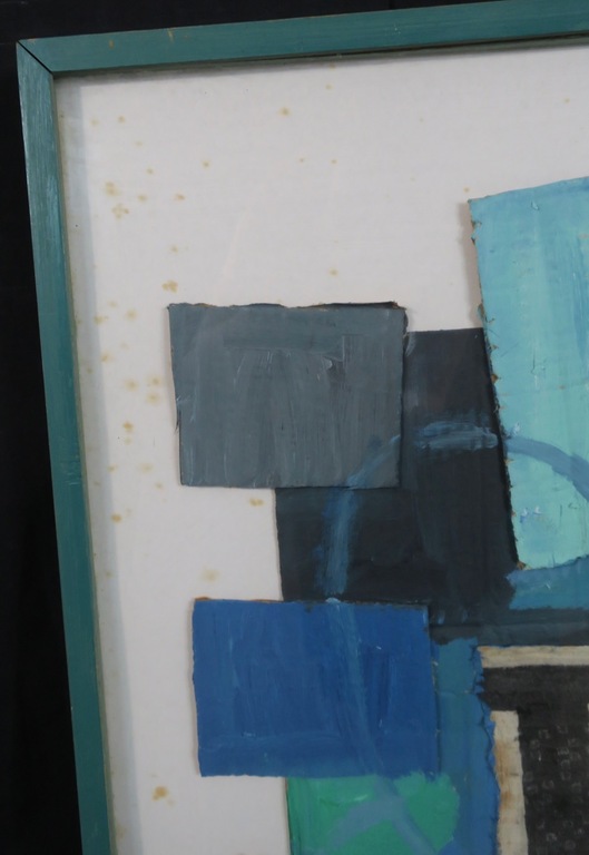 Meertje Kaal: Olieverf op collage van karton, Z.T. - Ingelijst kopen? Bied vanaf 1!