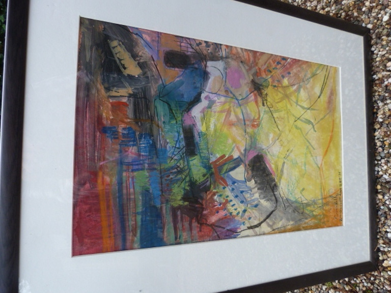 Gesigneerd Corneille  -  gem. techniek  -  Zandvoort aan Zee. verkocht voor € 115!