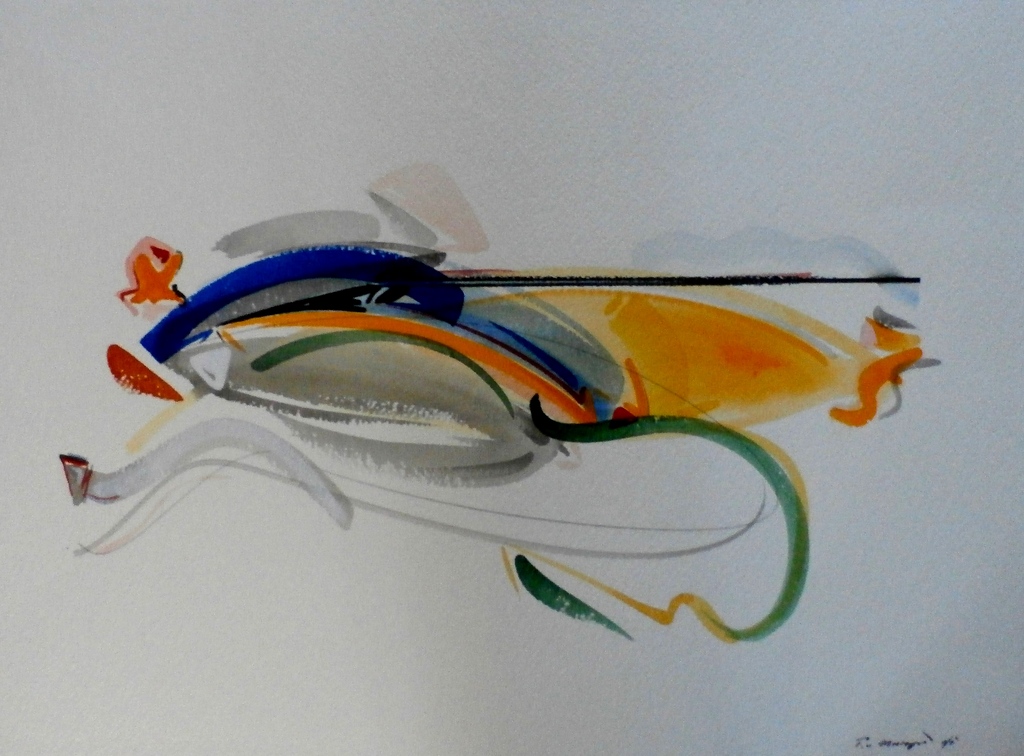 Peter van Drumpt - gouache - 1994 kopen? Bied vanaf 50!