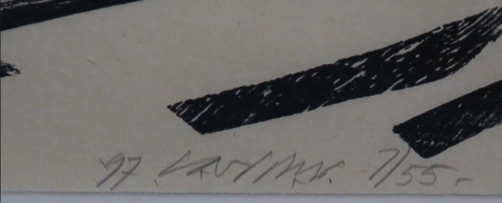 Carel Visser: Houtsnede, Zonder titel kopen? Bied vanaf 40!