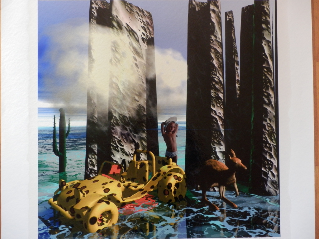 ARTURO Zeer Grote Giclee  STENEN ZUILEN verkocht voor € 60!