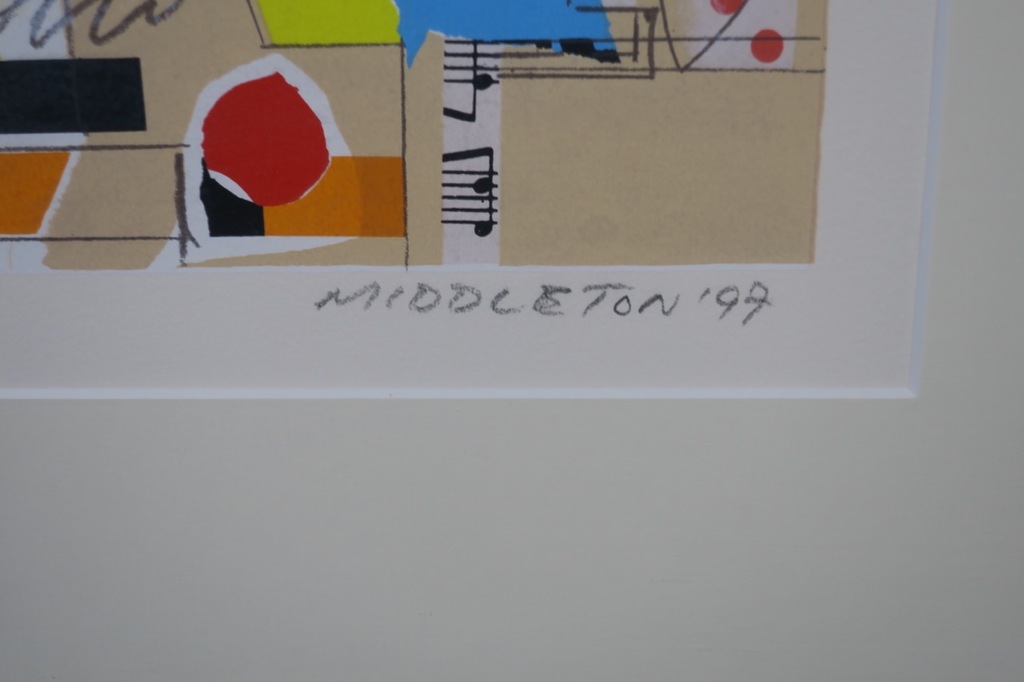 Sam Middleton: Zeefdruk, Composition III - Ingelijst kopen? Bied vanaf 40!