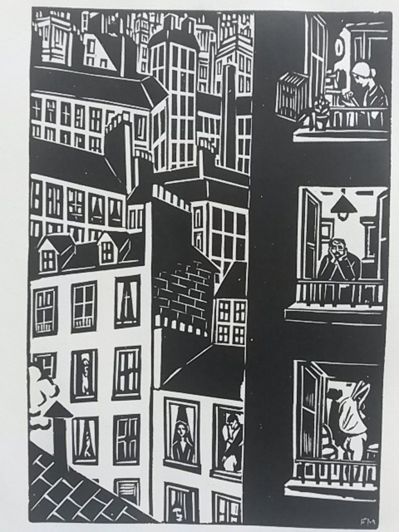  Frans Masereel, houtsnede, uit La Ville, 1928 kopen? Bied vanaf 45!