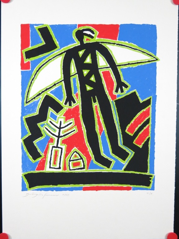 Ferenc Gogos: Zeefdruk, Engel kopen? Bied vanaf 40!