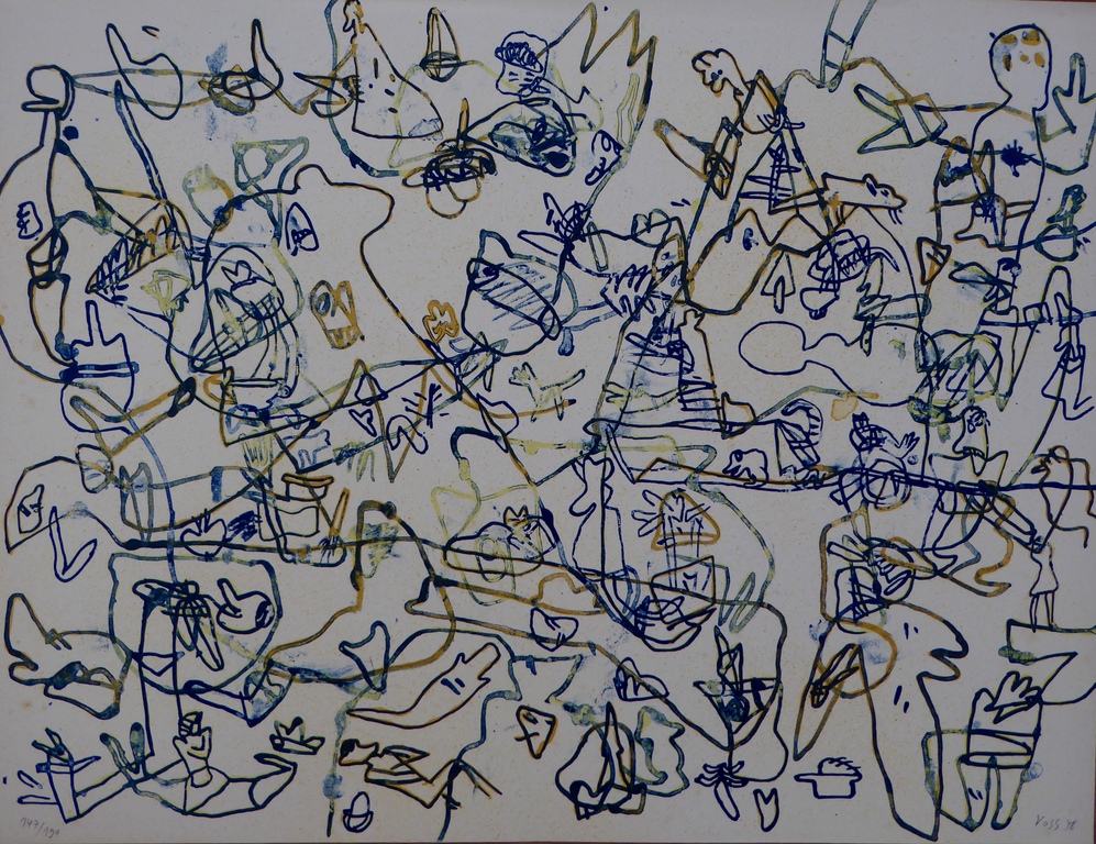 Jan Voss. Hand gesigneerde litho uit 1978 kopen? Bied vanaf 1!