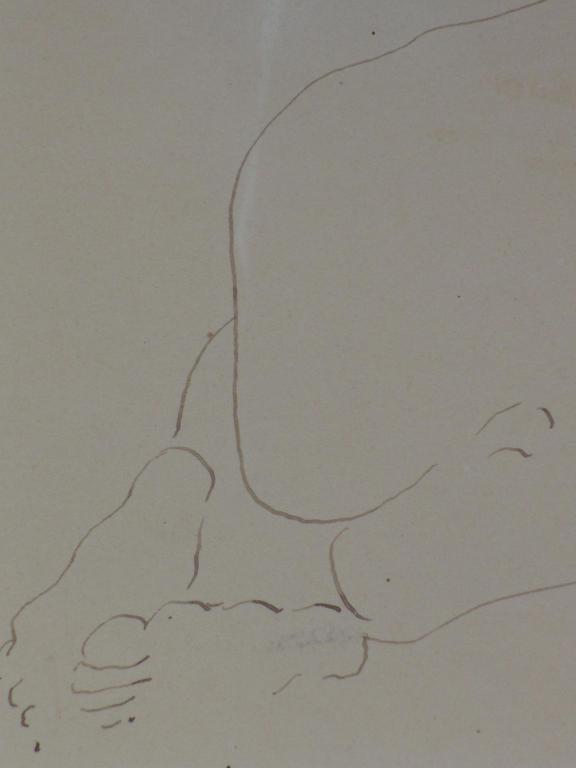 Hendrik Voskuijl, Liggend Naakt, Pentekening kopen? Bied vanaf 40!