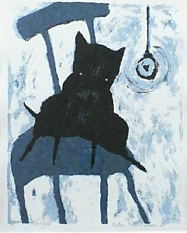 Peter Bastiaanssen - zeefdruk: Hond 1 - luxe ingelijst verkocht voor € 125!