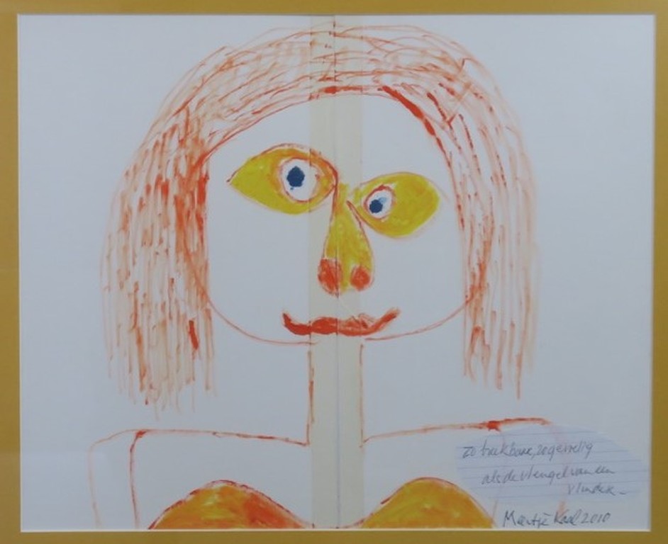 Meertje Kaal: Acryl op papier, Zo breekbaar, zo gevoelig als.. - Ingelijst kopen? Bied vanaf 1!