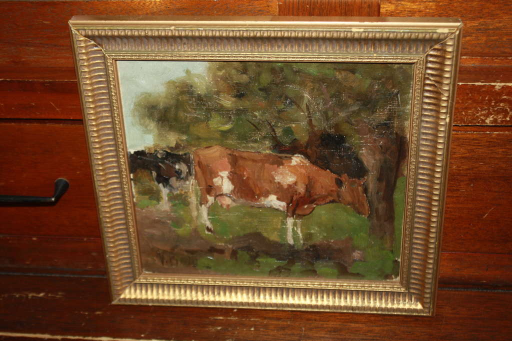 KOEIEN IN HAAGS LANDSCHAP - VICTOR BAUFFE verkocht voor € 175!