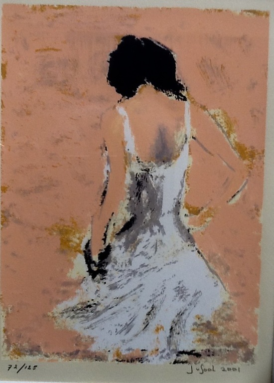 José van Gool, Zeefdruk, Meisje in witte jurk kopen? Bied vanaf 35!