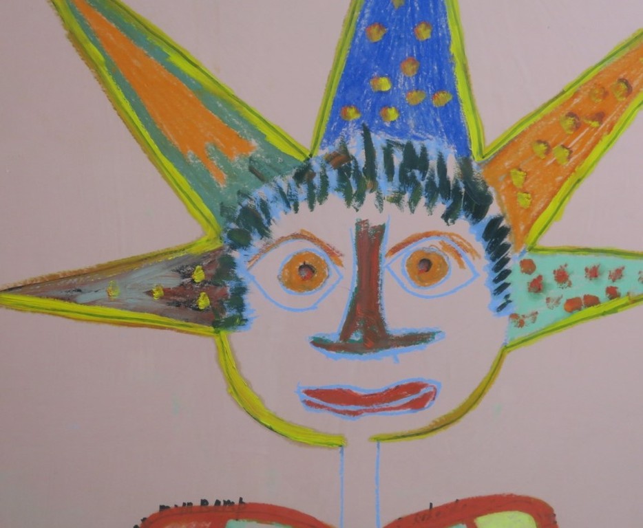 Meertje Kaal: Gemengde techniek op papier, Weg van domineesland - Ingelijst kopen? Bied vanaf 20!