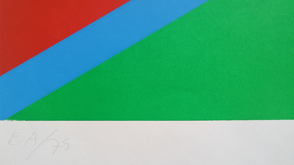 Franz Deckwitz - Geometrische compositie, zeefdruk kopen? Bied vanaf 30!