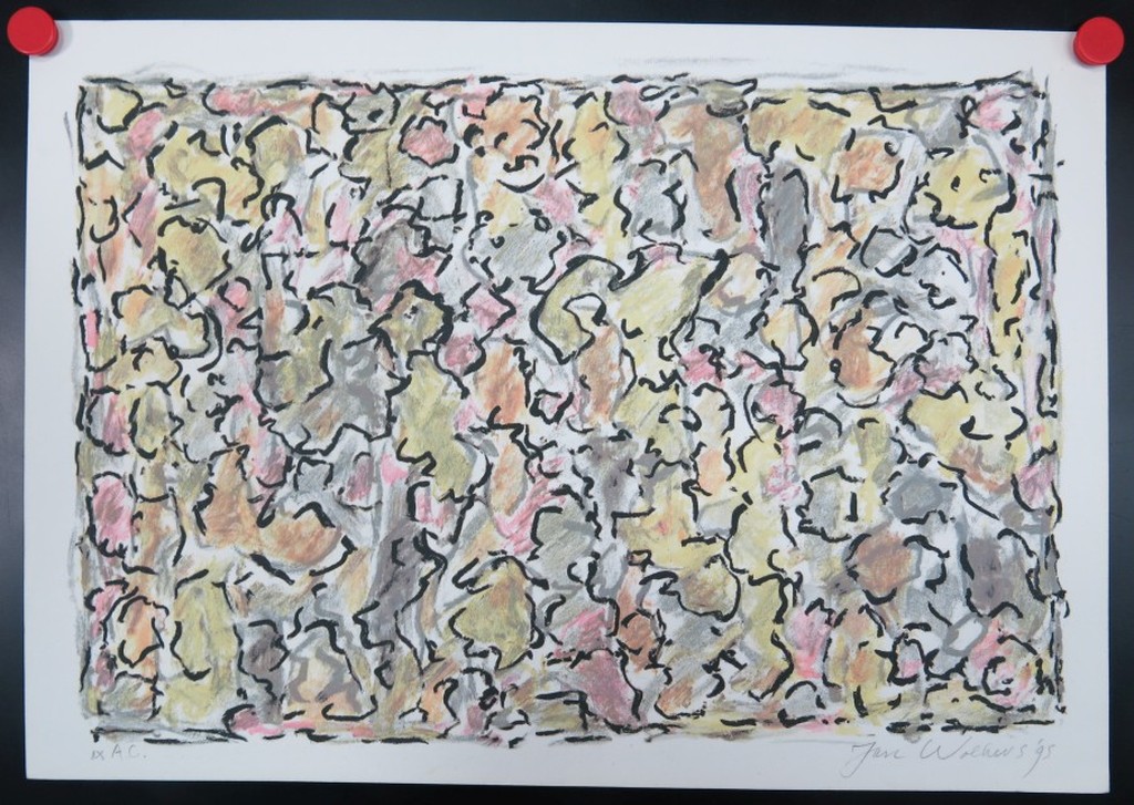 Jan Wolkers: Litho, Abstracte compositie kopen? Bied vanaf 150!