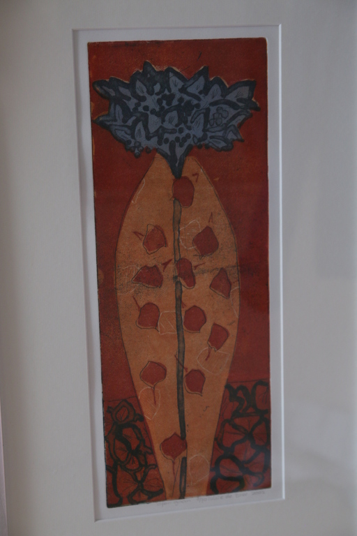 Lukie de Bree - 2 tekeningen uit 2002 'Open Gaan' en 'Rode Bloem' kopen? Bied vanaf 100!