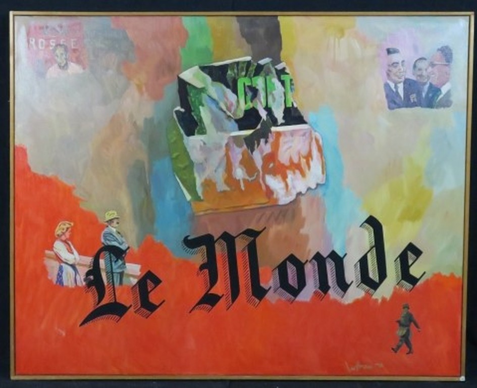Jan van Holthe: Olieverf op doek, Le Monde - Ingelijst (Groot) kopen? Bied vanaf 150!