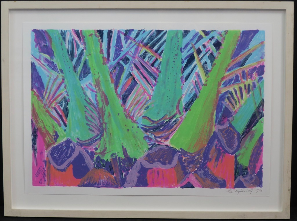 Ellie Slegten: Zeefdruk, Plaatsmaken -Ingelijst kopen? Bied vanaf 20!