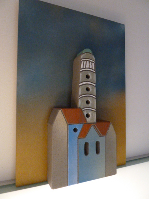 Kunstenaar onbekend - Stenen relief op paneel - Zee/strand tafereel kopen? Bied vanaf 1!