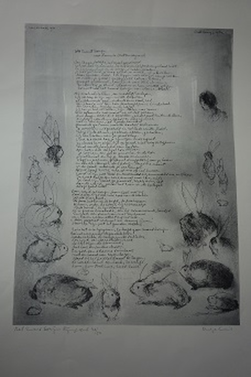 Dirkje Kuik, lithografische offset, handgesigneerd. verkocht voor € 35!